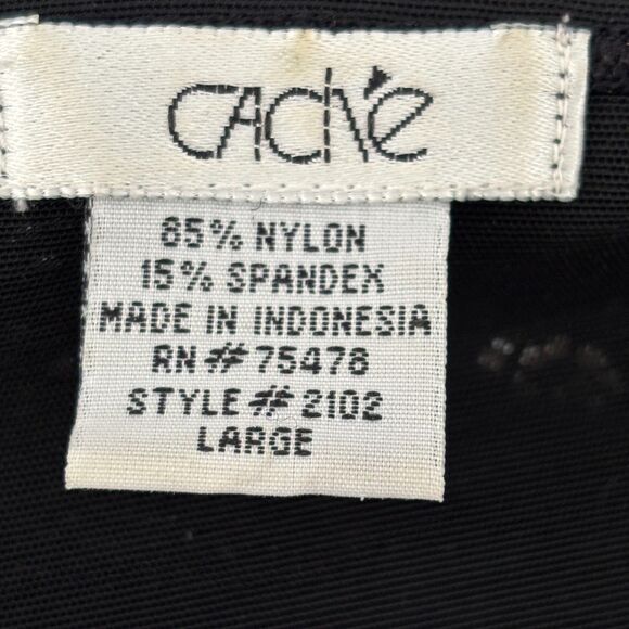 Cache Womens Y2K Beaded Top Large Black - Picture 3 of 6